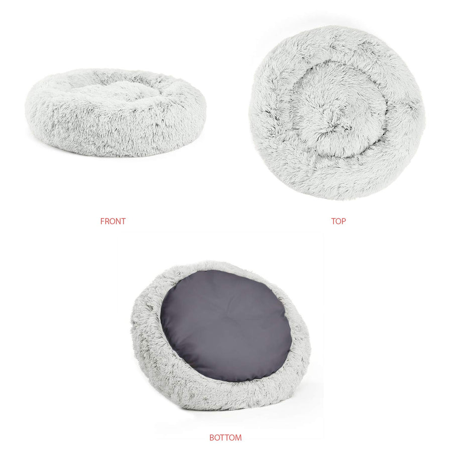 Best Friends by Sheri Calming Shag Vegan Fur Donut Cuddler (Multiple Sizes)