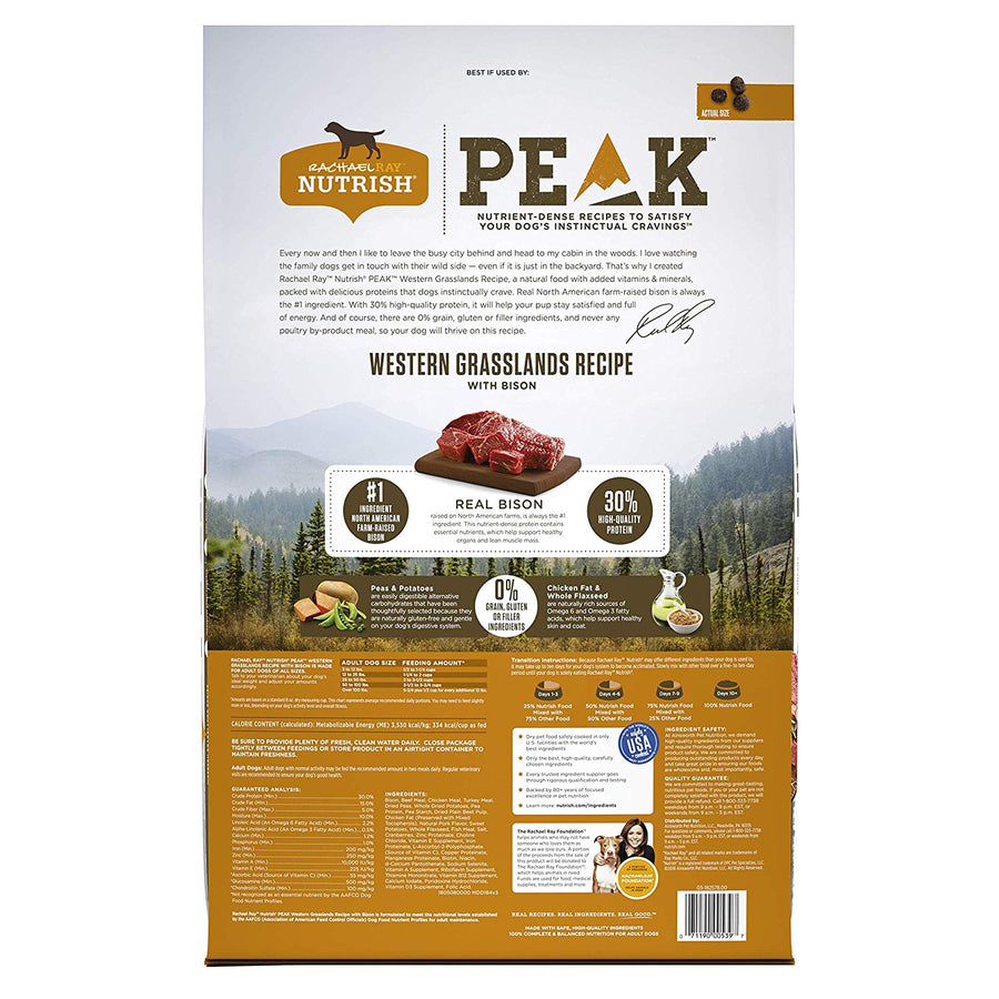  Western Grasslands Recipe with Bison Dry Dog Food, 16 Pounds